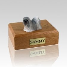 Lhasa Apso Gray Large Dog Urn