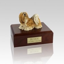 Lhasa Apso Standing Medium Dog Urn