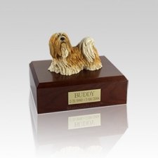 Lhasa Apso Standing Small Dog Urn