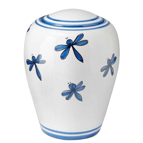 Libellula Small Ceramic Urn