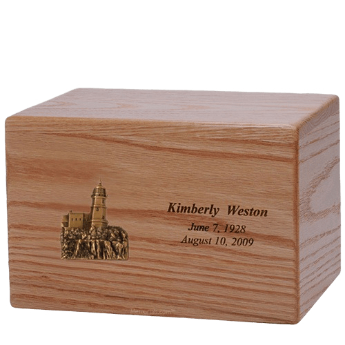 Lighthouse Wood Cremation Urn