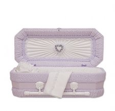 Lilac Ray Premie Child Casket