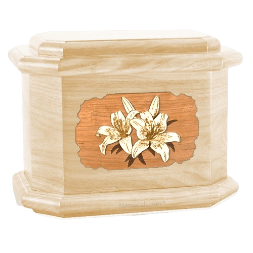 Lily Maple Octagon Cremation Urn