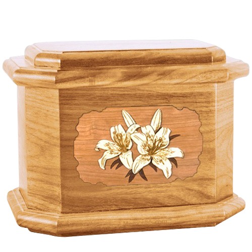Lily Oak Octagon Cremation Urn