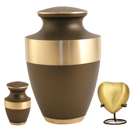Lineas Bronze Cremation Urns