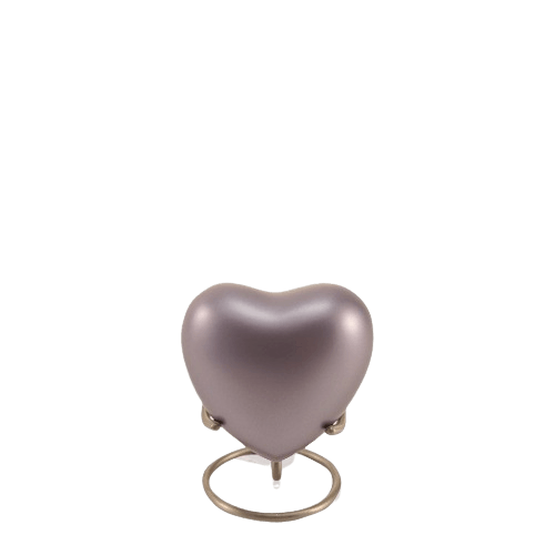 Lineas Periwinkle Heart Keepsake Urn