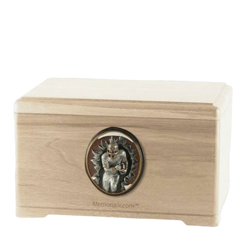 Linebacker Maple Cremation Urn