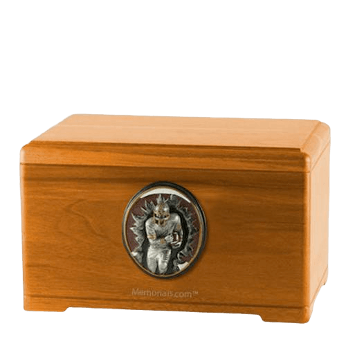 Linebacker Oak Cremation Urn