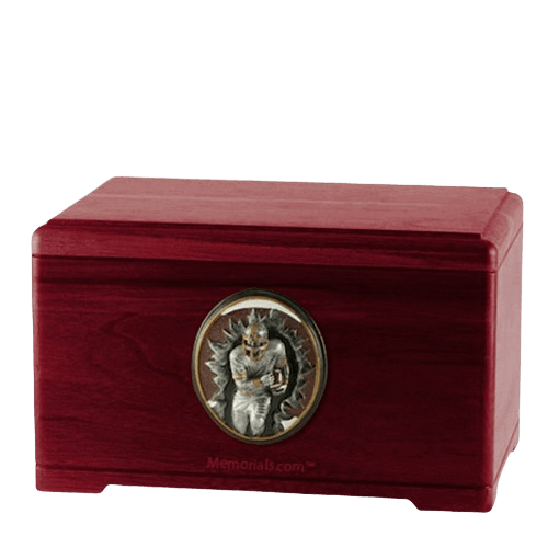 Linebacker Rosewood Cremation Urn