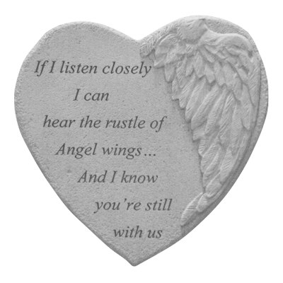 Listen Closely Angel Heart Stone