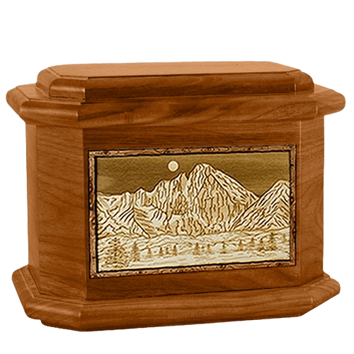 Longs Peak Mahogany Octagon Cremation Urn