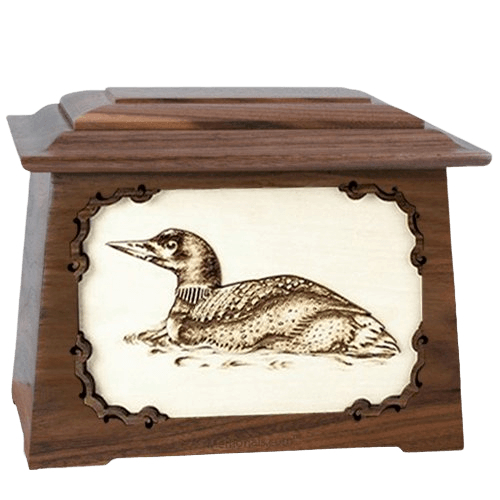 Loon Walnut Aristocrat Cremation Urn