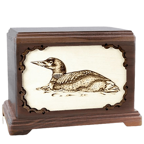 Loon Walnut Hampton Cremation Urn