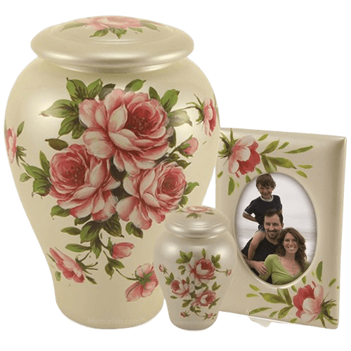 Love Roses Ceramic Urns