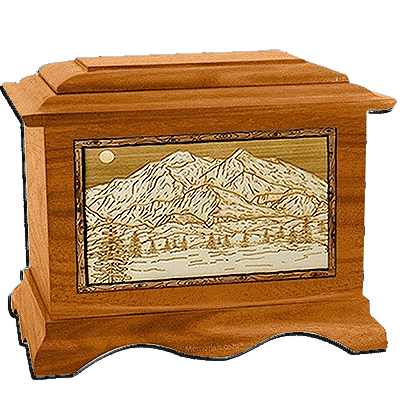 Mt Mckinley Mahogany Cremation Urn For Two