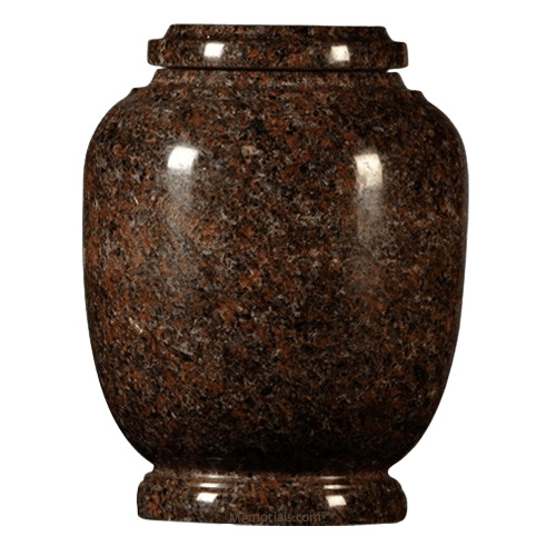 Mahogany Traditional Granite Cremation Urn