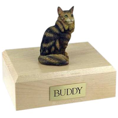 Maine Coon Brown Tabby X-Large Cat Cremation Urn