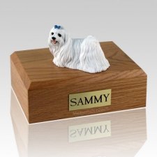 Maltese Blue Ribbon Dog Urns