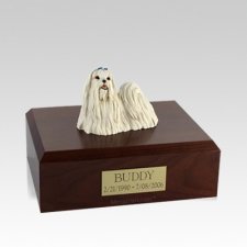 Maltese Medium Dog Urn