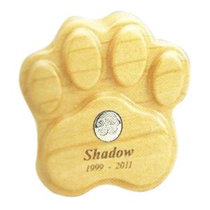 Maple Paw Print Pet Keepsake Urn