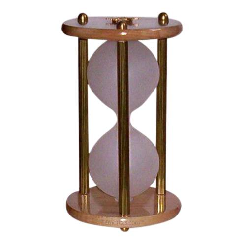 Hourglass Brass Pet Urn