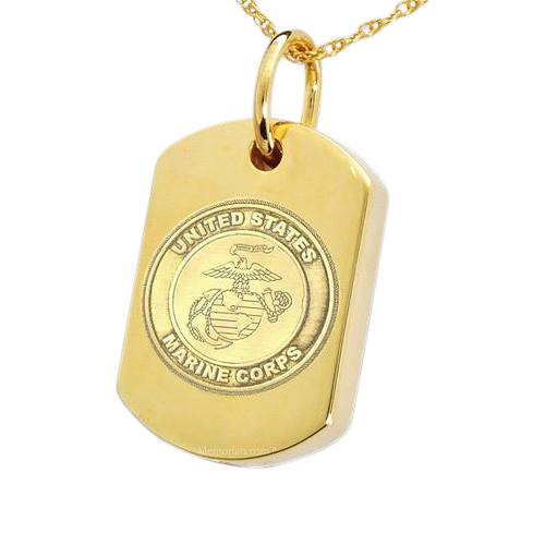 Marines Dog Tag Cremation Pendant IV