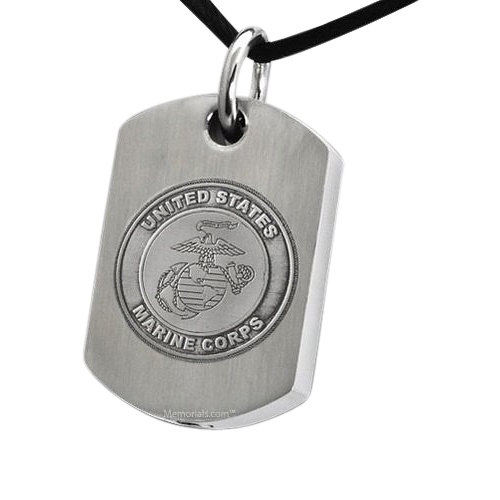 Marines Dog Tag Cremation Pendant