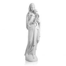 Mary & Jesus Marble Statues