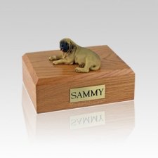 Mastiff Laying Small Dog Urn