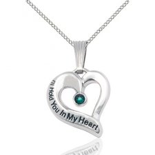 May Silver Heart Keepsake