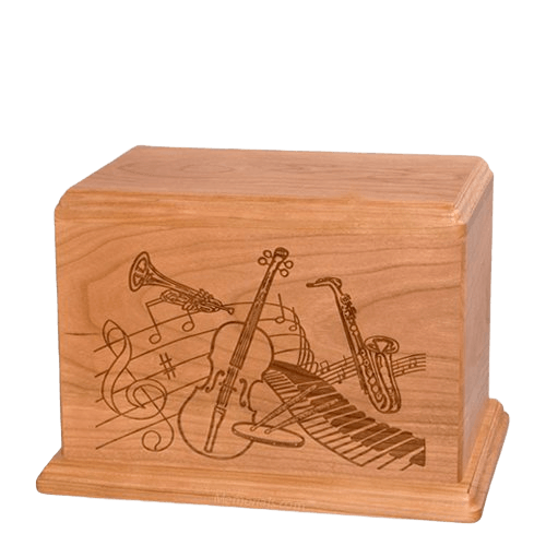 Melody Individual Cherry Wood Urn