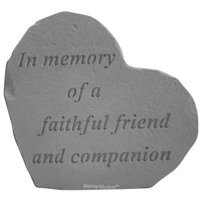 Memory Heart Memorial Stone