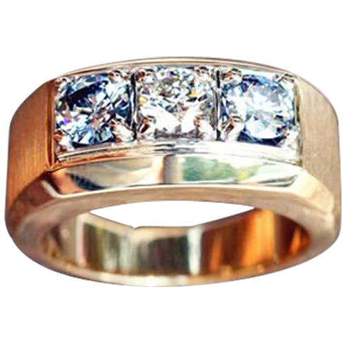 Mens 3 Stone Ring