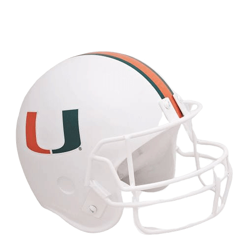 Miami Hurricanes Football Helmet Urn