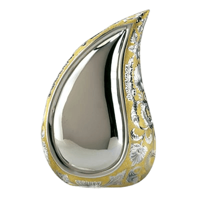 Mini Teardrop Gold Keepsake Urn