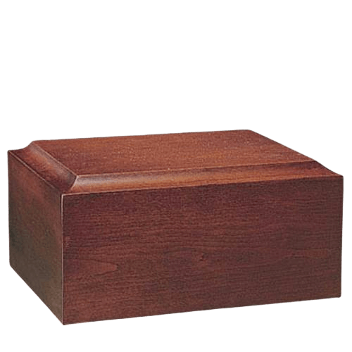 Minimalist Mahogany Companion Urn