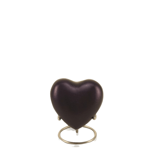 Mod Violet Heart Keepsake Urn