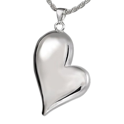 Mod Heart Cremation Pendant III