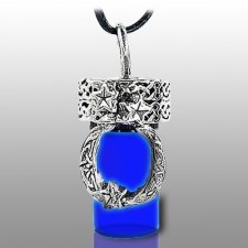 Moon Blue Pet Cremation Necklace