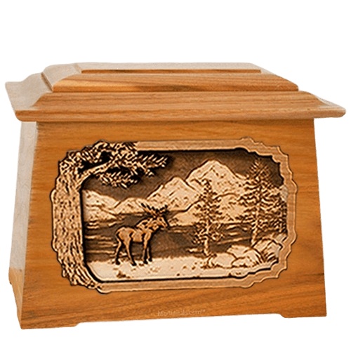 Moose Mahogany Aristocrat Cremation Urn