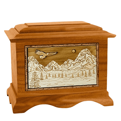 Mount Splendor Mahogany Cremation Urn