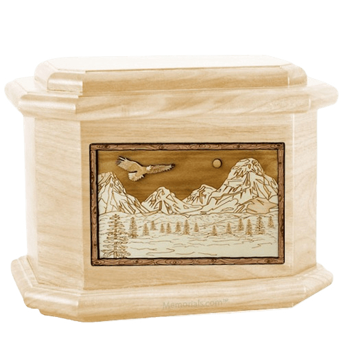Mount Splendor Maple Octagon Cremation Urn