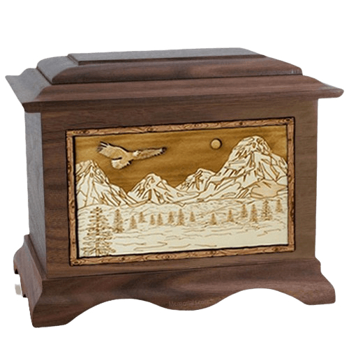 Mount Splendor Walnut Cremation Urn