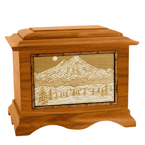 Mt Baker Mahogany Cremation Urn