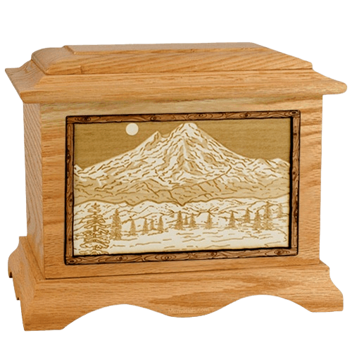 Mt Baker Oak Cremation Urn