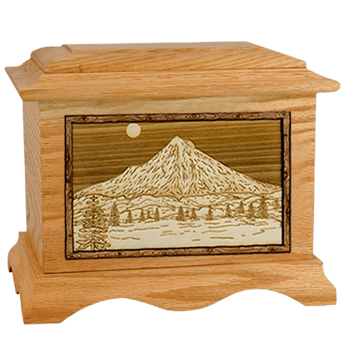 Mt Hood Oak Cremation Urn