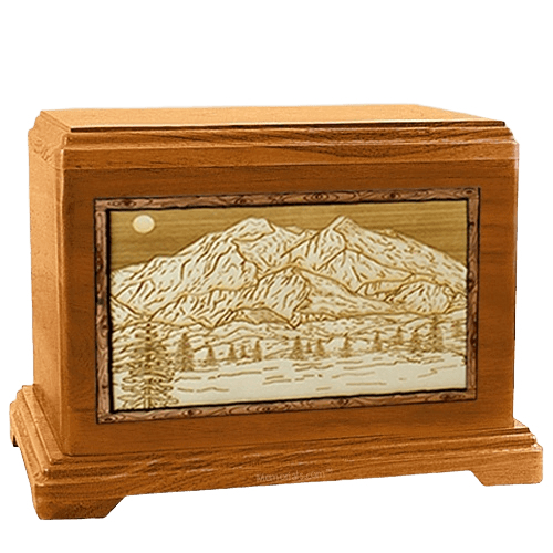 Mt McKinley Mahogany Hampton Cremation Urn