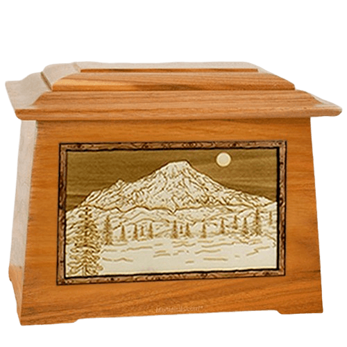 Mt Rainier Mahogany Aristocrat Cremation Urn