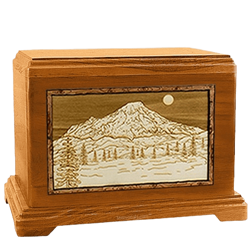 Mt Rainier Mahogany Hampton Cremation Urn