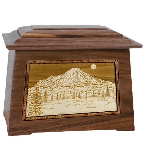 Mt Rainier Walnut Aristocrat Cremation Urn